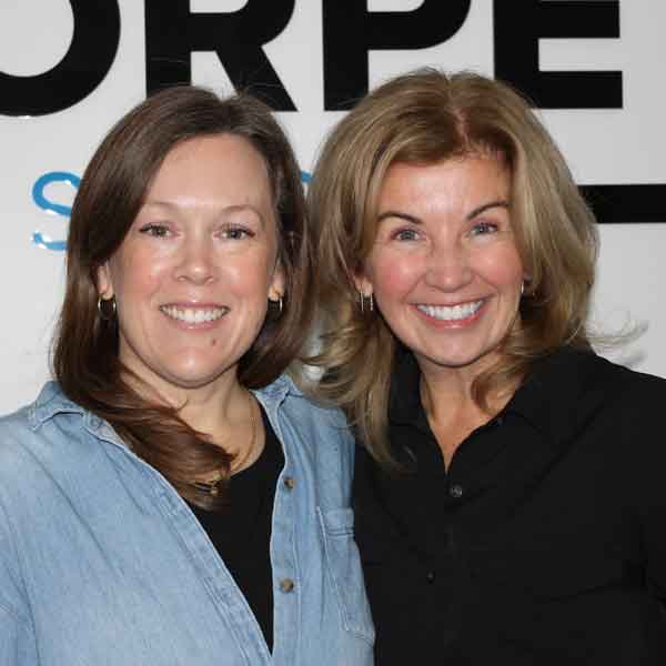 Two members of the Gowthorpe Therapists leadership team smiling together